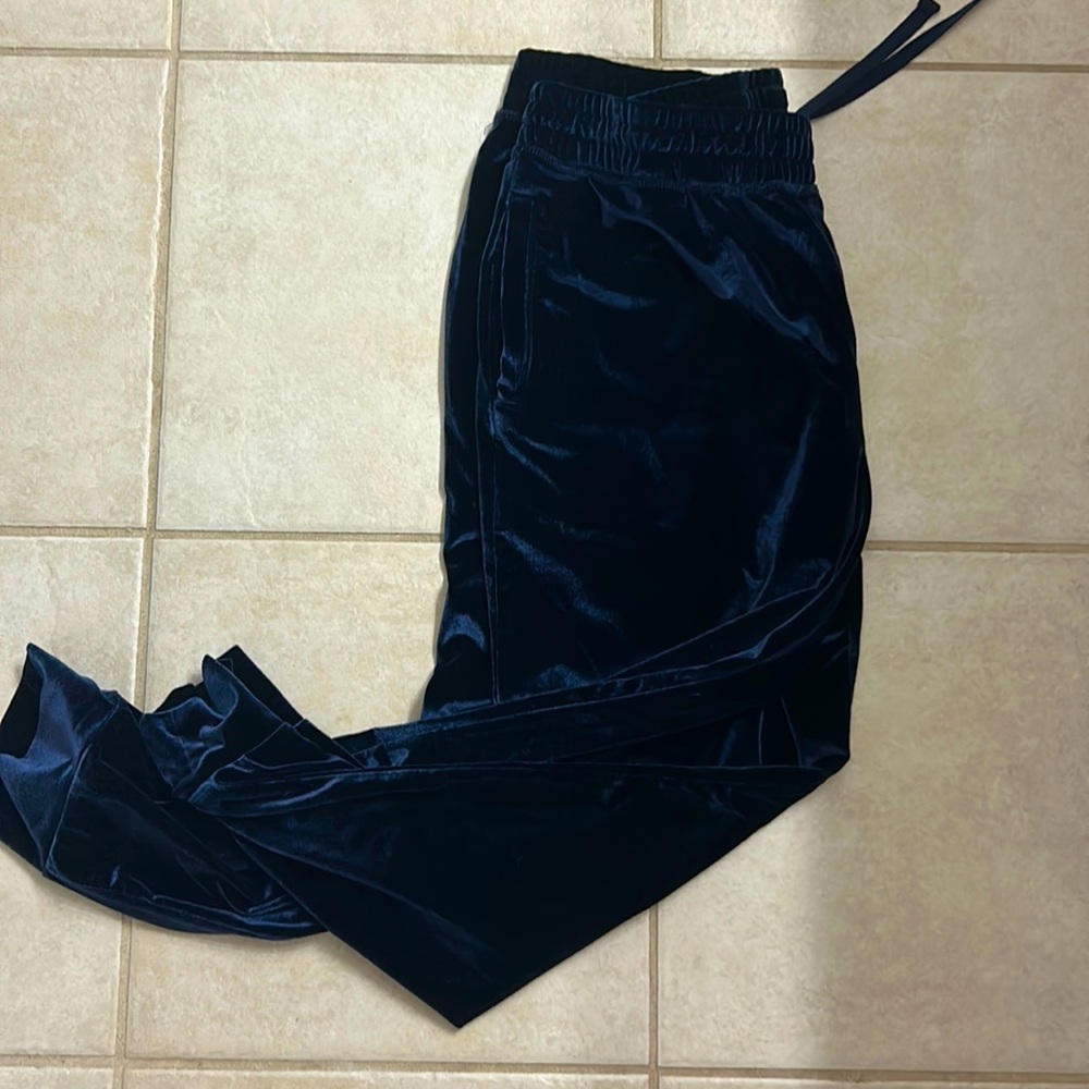 Fabletics crushed velvet joggers